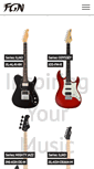 Mobile Screenshot of fgnguitars.com