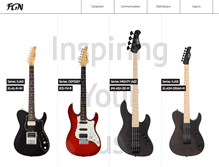 Tablet Screenshot of fgnguitars.com
